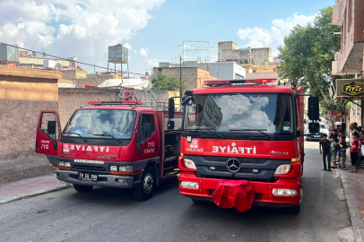 Kilis'te metruk evde yangın