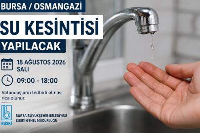 Osmangazi'de su kesintisi