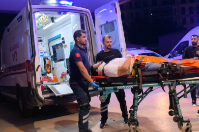 İnegöl’de otomobil ile motosiklet kafa kafaya çarpıştı: 1 ağır yaralı