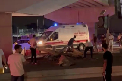 Bursa'da motosiklet kazası! Bariyere çarparak ağır yaralandı