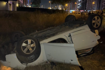 Bursa’da otomobil tarlaya uçtu: 5 yaralı