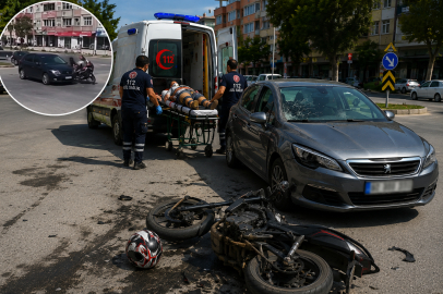 Orhangazi’de kavşakta korkutan kaza