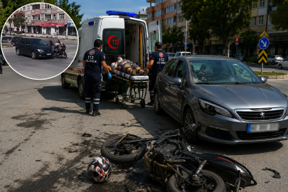 Orhangazi’de kavşakta korkutan kaza