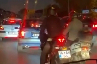 Bursa’da yol verme tartışması büyüdü: Motosikletliler otomobilin etrafını sardı