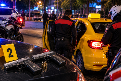 Taksiden ateş açıldığı ihbarı Bursa polisini alarma geçirdi