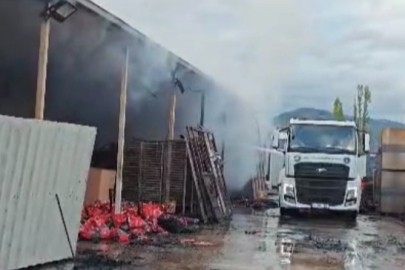 Bursa’da kömür işletmesinde gece yarısı yangını: 17 araçla müdahale edildi