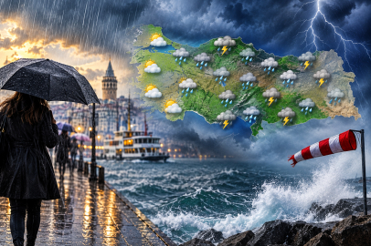 Meteoroloji’den kuvvetli yağış ve fırtına uyarısı