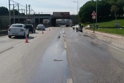 Bursa'da yola dökülen kimyasal madde paniğe sebep oldu
