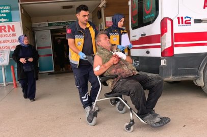 Bursa’da odun keserken korkutan kaza: Motorlu testere elini yaraladı