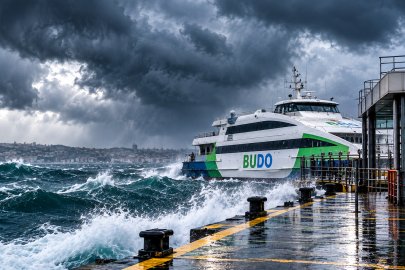 Marmara’da olumsuz hava BUDO seferlerini vurdu: 8 sefer iptal