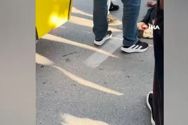 Bursa'da otobüsün çarptığı genç yaralandı