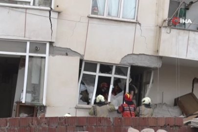 Maltepe'de çökmenin yaşandığı binada çalışmalar sürüyor