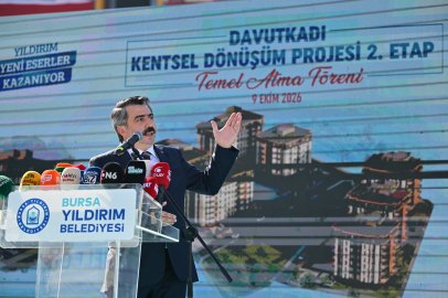 Bursa Yıldırım'da kentsel dönüşümde yeni etap! 148 konutun temeli atıldı
