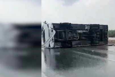 Antalya-Isparta yolunda yolcu midibüsü devrildi! 17 yaralı, 1 kişinin durumu ağır