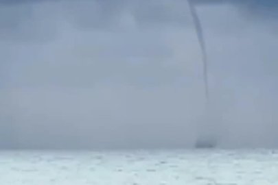 Mudanya açıklarında hortum paniği