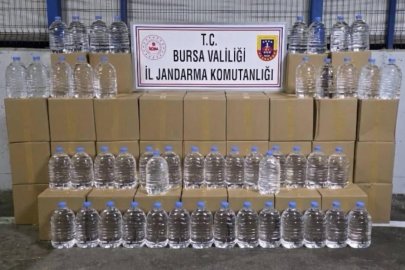 Bursa’da bin 260 litre etil alkol ele geçirildi