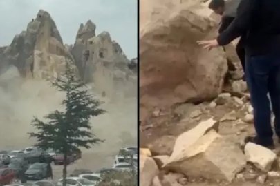 Kapadokya'da peri bacası çöktü: Ölü ve yaralılar var