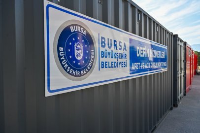 Bursa'da afetlere karşı yeni hazırlık! 5 noktaya acil durum konteyneri yerleştirildi